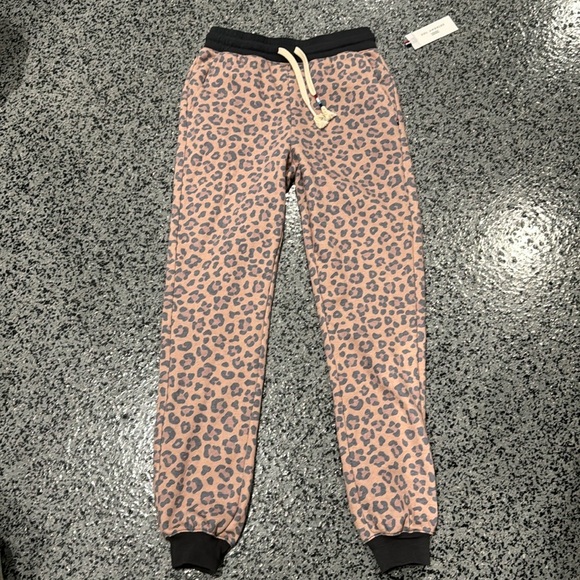 NWT Sol Angeles SOL LEOPARD JOGGER - Picture 1 of 6